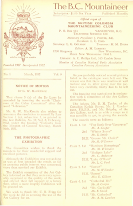The B.C. Mountaineer 1932 March thumbnail